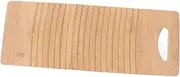 SAFIGLE Hand Washing Clothes Wood Washboard Durable Thickened Wood Laundry Board for Household Cleaning Easy to Use for Indoor Outdoor Laundry Vintage Decor