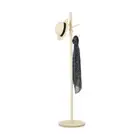7Hook Wooden Coat Stand Rack Clothes Hanger Hat Tree Jacket Bag Umbrella Storage