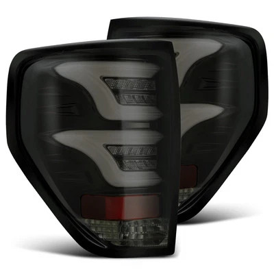 LED Tail Lights PRO For 09-14 Ford F150 Style Side Smoke Lens Jet Black Housing (for: Ford)