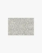 60' x 90' | Machine Washable Runner Rug | Kid & Pet Friendly | Indoor Rug | Jonathan Adler Gala Silver Grey Rug | Ruggable