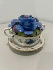 RARE Royal Albert Moonlight Rose Cup Of Soup Flowers #4901 Of 6000 Made.
