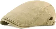 [Generic] Women Men Cotton Beret Cap Sun Hat Solid British Classic Unisex Sports Newsboy Hat