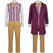 Charlie and the Chocolate Factory Wonka Willy Wonka Cosplay Costume Outfits Cosplay Movie Cosplay for Men's Women's Adults' Masquerade