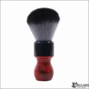 Shaving Brush - Maggard Razors Red Swirl Handle Synthetic Shaving Brush, 24mm