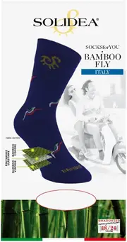 Solidea Socks For You Bamboo Fly Italy Compression 18 24mmHg Black 1S