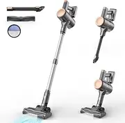 UML0 N8 Cordless Vacuum Cleaner, Lightweight Vacuum Cleaner with Strong Suction, 2200mAh Battery, 40 Minutes Running Time Autonomer, Rechargeable Vacuum Cleaner for Home, Hardwood Floor Carpet, Hair