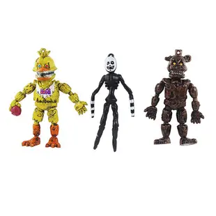 Fnaf 迷你 6 件五夜玩具熊的動作套裝公仔玩具