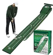 Putting Green Indoor - Home Putting Green,Training Velvet Mat with Automatic Ball Return for Improve Accuracy and Challenge