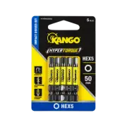 Kango 50mm Hypertorque HEX5 Impact Driver Bit - 5 Pack Power Tools Supplies
