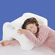HOMBYS Memory Foam Side Sleeper Pillow with Arm Hole, Adjustable Shoulder Pillow for Neck & Shoulder Pain Relief, Multi-Angle Armholes for Different Sleeping Positions, Ergonomic Arm Holes Positioner