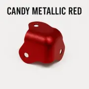 8x Candy Metallic Red Case Corners – 3-Hole DIY Tool & Storage Box Protectors