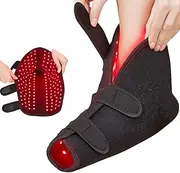 Red Infrared Light Feet Therapy - Portable Near Infrared Therapy Foot Wrap Heat Socks - Cordless LED Shoe Heating Boots for Ankle Heel Joint