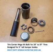 Spare Tire Carrier Hinge for Swing Arm Bumper Table Truck DIY Kit Mega Spindle