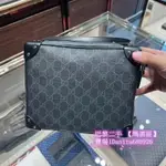 二手現貨 GUCCI 古馳 老花LOGO 盒子包斜跨 單肩包 男女同款 棕色 黑灰色626363