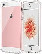 JETech Case for iPhone SE 2016 (Not for 2020), iPhone 5s and iPhone 5, Non-Yellowing Shockproof Phone Bumper Cover, Anti-Scratch Clear Back (Clear)
