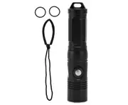 Waterproof High Brightness LED Diving Flashlight Underwater Photography Torch Without Battery