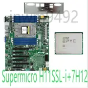 AMD EPYC™ Supermicro H11SSL-i + 7H12 64cores 128threads 2.6 GHz motherboard+ CPU