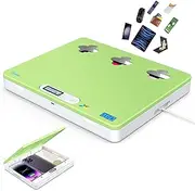 Dayear Phone Lock Box, Portable Self-Control Timed Locker Box for iPad/Tablet/TV Controller, Phone Jail to Help Kids Students Adults Lock Phone Addiction/Temptation Away(Green)
