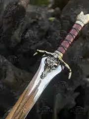 Hand-Forged Conan Destroyer Sword: Atlantean Replica for Epic Cosplay Collecting