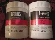 x2 Liquitex Professional Ultra Matte Gel Medium, 237ml (8 oz)