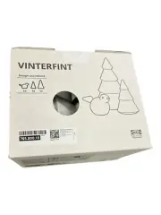 Ikea VINTERFINT Limited Edition Decoration Set of 3 White Christmas Tree / Bird