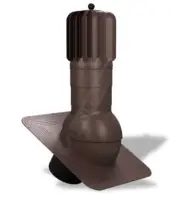 Attic Wind Shingle Roof Vent Non-Insulated Exhaust Ventilator Brown NEW