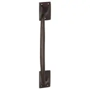 Large Offset Pull Handle, Antique Brass