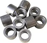 MotiveTech 10Pcs Aluminum Crimping Loop Sleeves Round Ferrules for 16mm Rope Cable End
