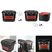 Bike Basket Bag with Lock and Keys Detachable Organizer Bicycles Cargo Rack for