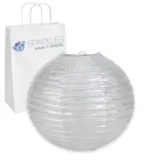 25 pcs 6" inch Chinese Paper Lantern - Silver - Wedding Party Event le