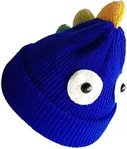 [DEARMAMY] Wool Cap Knitted Hat Woolen Hat Autumn Hat Practical Hat Thicken Hat Bonnet Hats Baseball Hat Apparel Baseball Cap Docker Wizard Hat Warm Hat Yarn Blue