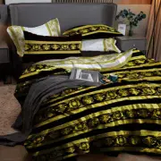 Baroque Eccentric Yellow Personalised Bedding set • your LOGO • Reversible