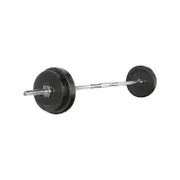 38KG Barbell Weight Set Plates Bar Bench Press 168cm