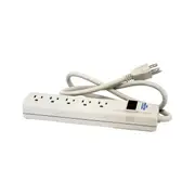 5-Way USA Style Powerboard 115V 5 Outlets for USA Stepdown Transformers White