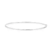Sterling Silver 65mm Pattern Engraved Bangle