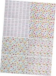PRETYZOOM 8pcs Wrapping Paper Packaging Craft Paper DIY Supplies DIY Wallpaper Wrapping Paper Cartoon Wrapping Paper DIY Wrapping Paper DIY Packaging Paper Box Book Cover