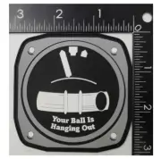 MILITARY YOUR BALL IS HANGING OUT HOOK & LOOP PVC PATCH