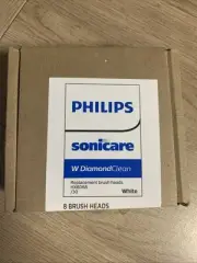 Philips Sonicare DiamondClean Replacement Brush Heads - White, Pack of 8, HX6068