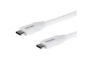 StarTech.com 4m 13 ft USB C to USB C Cable w/ 5A PD - M/M - White - USB 2.0 - USB-IF Certified - USB Type C Cable - USB C Chargi