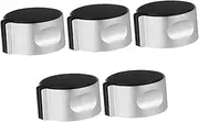 WHAMVOX 5Pcs Metal Gas Stove Knob Replacement Button Durable Ignition Switch for Home Kitchen Easy to Install Gas Stove Accessory Compatible with Standard Gas Cooktops