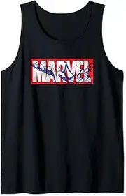 [Marvel] Logo with Spider-Man Tank Top