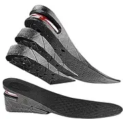 Height Insoles - Height Increase Insoles, Air Taller Cushion Shoes Insoles, 3-Layer Adjustable Heel Lift, Invisible Heel Support Height Increase Insoles 2.56 Inch For Men Women