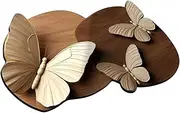 Butterfly Kitchen Rugs - Room Mat,3D Realistic Pattern Butterfly Flowers Spring Doormat Anti-Slip Home Decor Rug for Indoor Outdoor