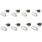 8 Vending machine T Handle lock Cylinder Plug Locks Universal Keyed Alike