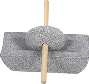 BIUDECO 1 Set Antique Style Manual Stone Grinding Mill Traditional Hand Crank Tea Grinder for Grain Coffee Beans Spices Diameter Compact Design Enhances Flavor Nutrients Craftsmanship