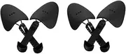 SOLUSTRE 2 Pairs Shoe Rack Shoe Stretcher Sneakers for Men Sport Shoes for Men Athletic Shoes Shoe Shelf Men Sneakers Shoe Holder Men's Sneakers Shoe Racks Men Boots Stainless Steel Black