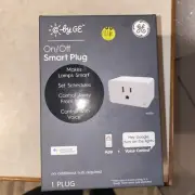 GE On/Off Smart Plug Voice Control Google Assistant Schedule Hands Free - New