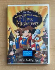 NEW SEALED DVD Disney The Three Musketeers (2004) with Mickey, Donald, Goofy