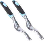 Garden Greens Premium Hand Weeder, Blue/Grey