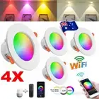 4Pcs 10W Smart APP Wifi RGBWW LED Downlight Dimmable For Google Home Alexa